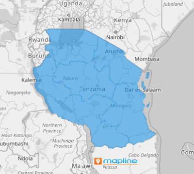 Map of Tanzania zones