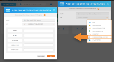 Connect Mapline with Microsoft SQL server