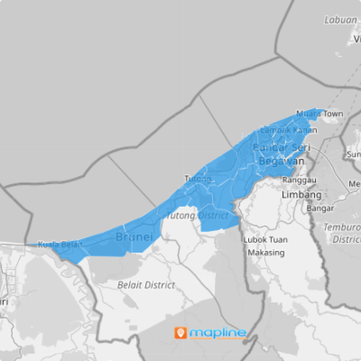 Map of Brunei Townships