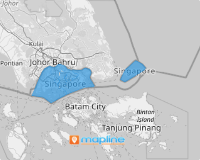 Map of Singapore Districts