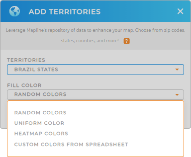 Color Styles for Brazil States