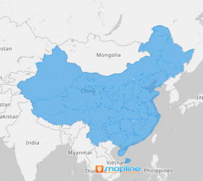 Map of China provinces