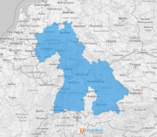 Map of Germany Regions