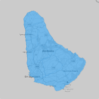 Map of Barbados parishes