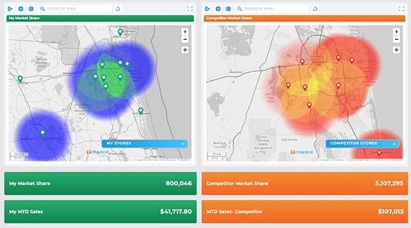 Easily compare market footprints with Mapline