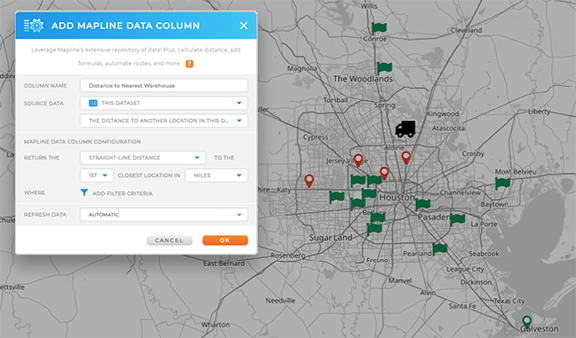 Run bulk distance calculations in minutes