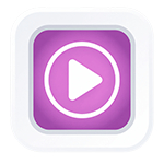 Blue Training Icon: teacher pointing to chalkboard