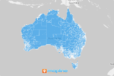 Map of Australian Postal Codes