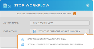 Stop workflow