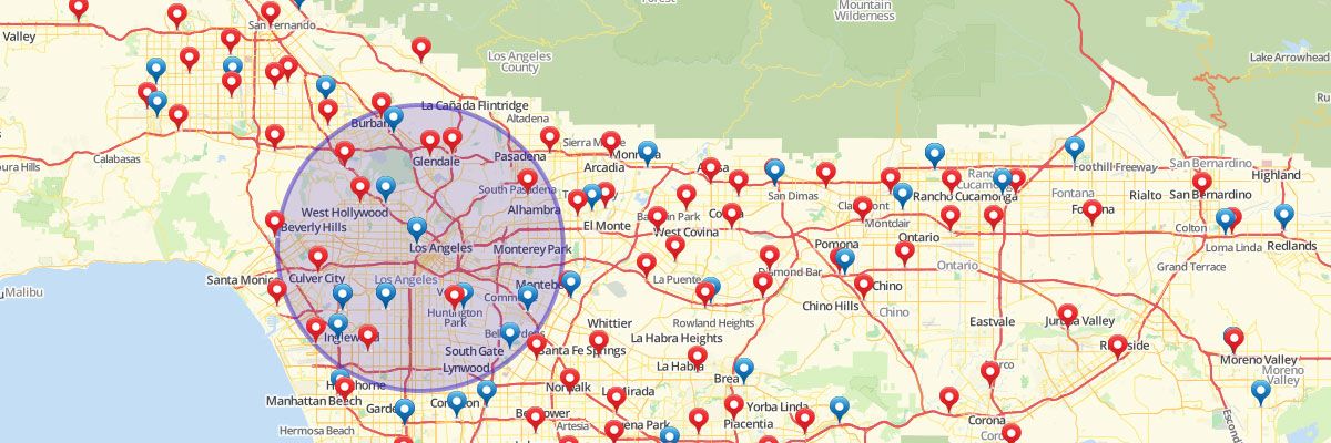 Radius Map Example