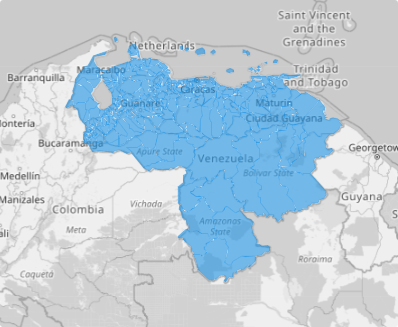 Map of Venezuela Municipalities