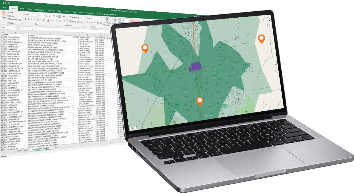 Analyze new locations with drive time polygons