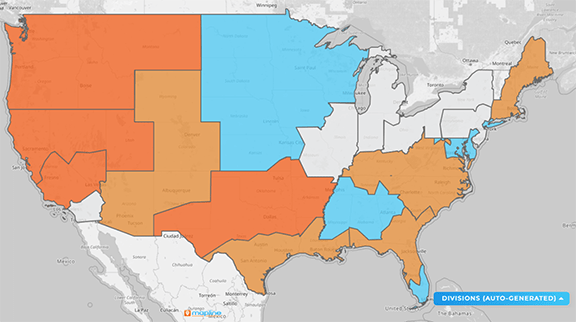 Example territory map