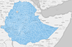 Map of Ethiopia Districts