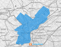Map of Philadelphia Council Districts