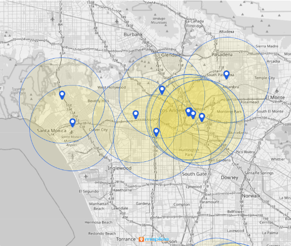 Clustering by pin counts and geographic proximity adds another layer of control by balancing both location density and distribution.