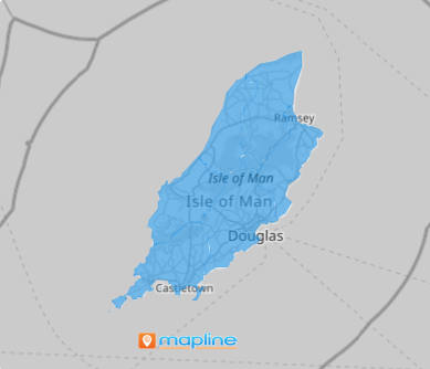 Map of Isle of Man sheadings