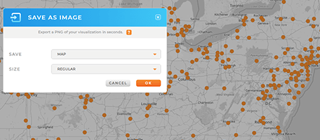 dynamic vs static map image