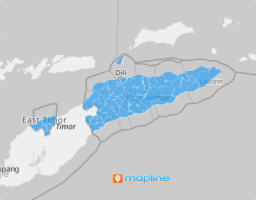 Map of East Timor Administrative Posts