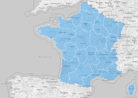 Map of France Regions