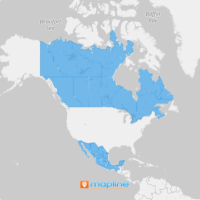 Map of North America States