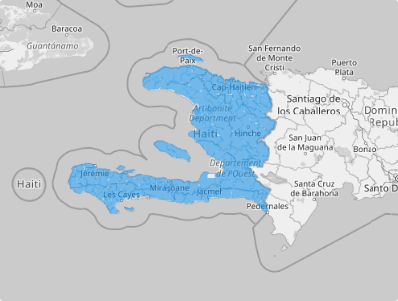 Map of Haiti Communes