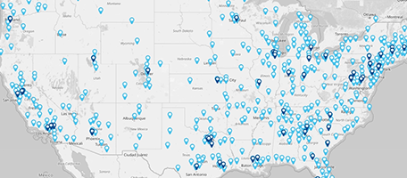 create a custom map with pins: plot locations on a map in seconds