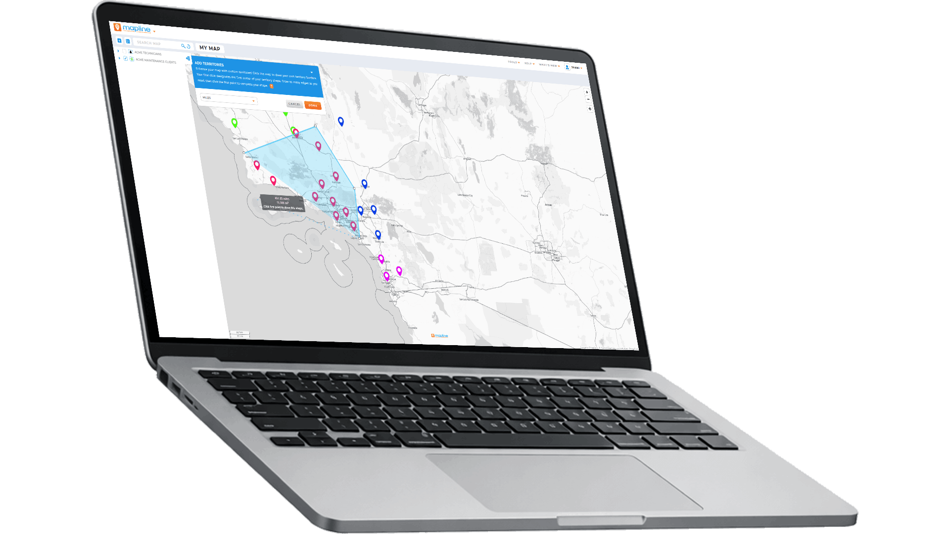 Turn a pin map into a powerhouse with Mapline
