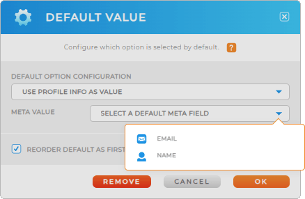 Use custom text as a default answer in Mapline forms