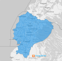 Map of Ecuador Cantons