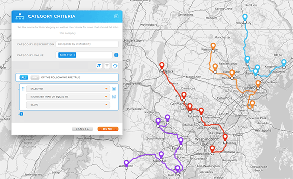 Prioritize the most profitable clients in your sales routes