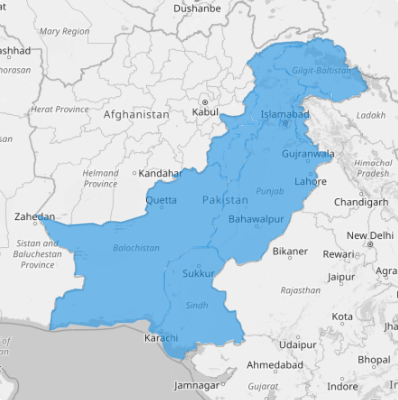 Pakistan provinces map