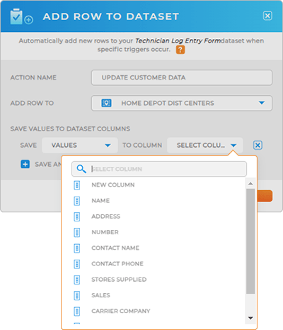 Automatically add a new row to your Mapline dataset