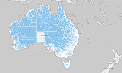 Map of Australia Suburbs