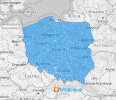 Map of Poland municipalities