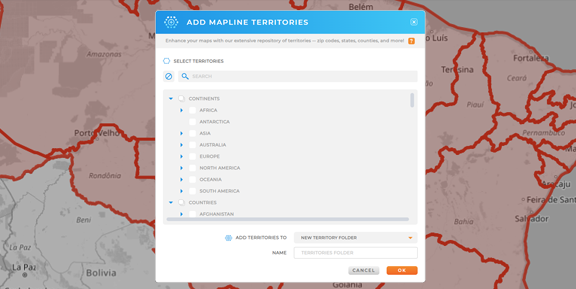 Sleek New Territory Interface