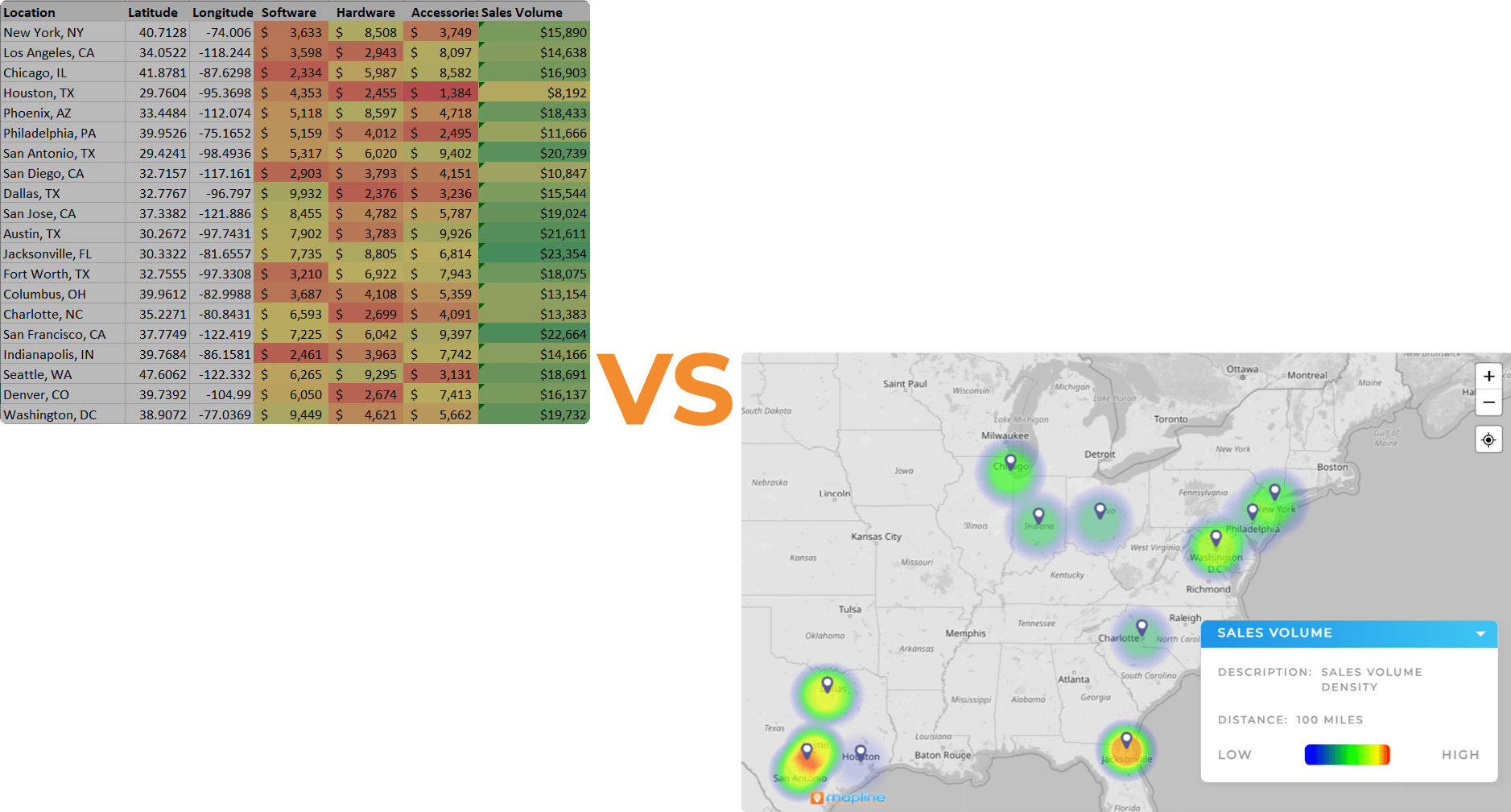 Expandable Excel Map Image