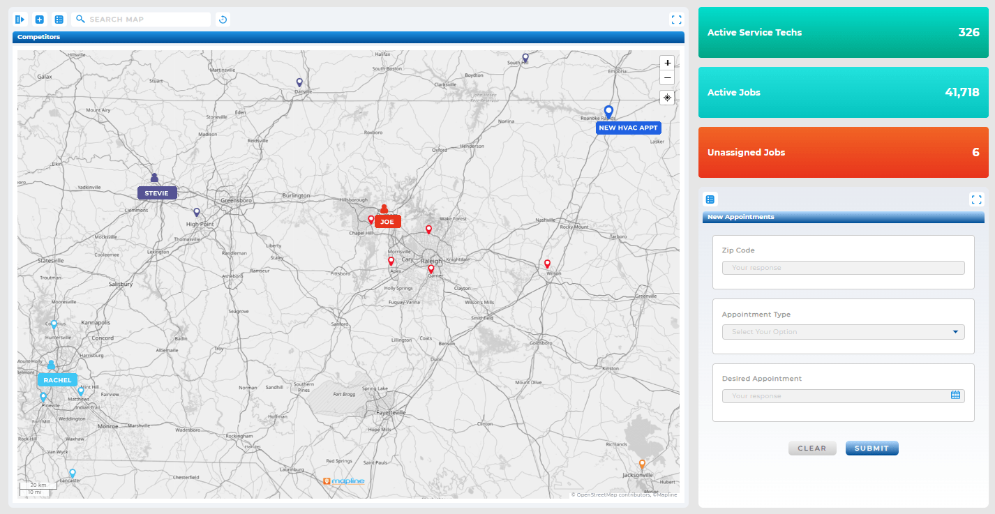 Make smarter scheduling decisions with Mapline's Geo Scheduling