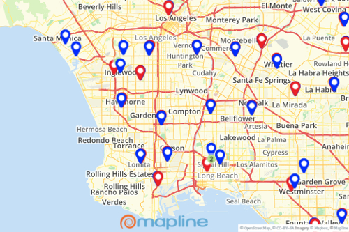 Map locations addresses from excel plot addresses from spreadsheet