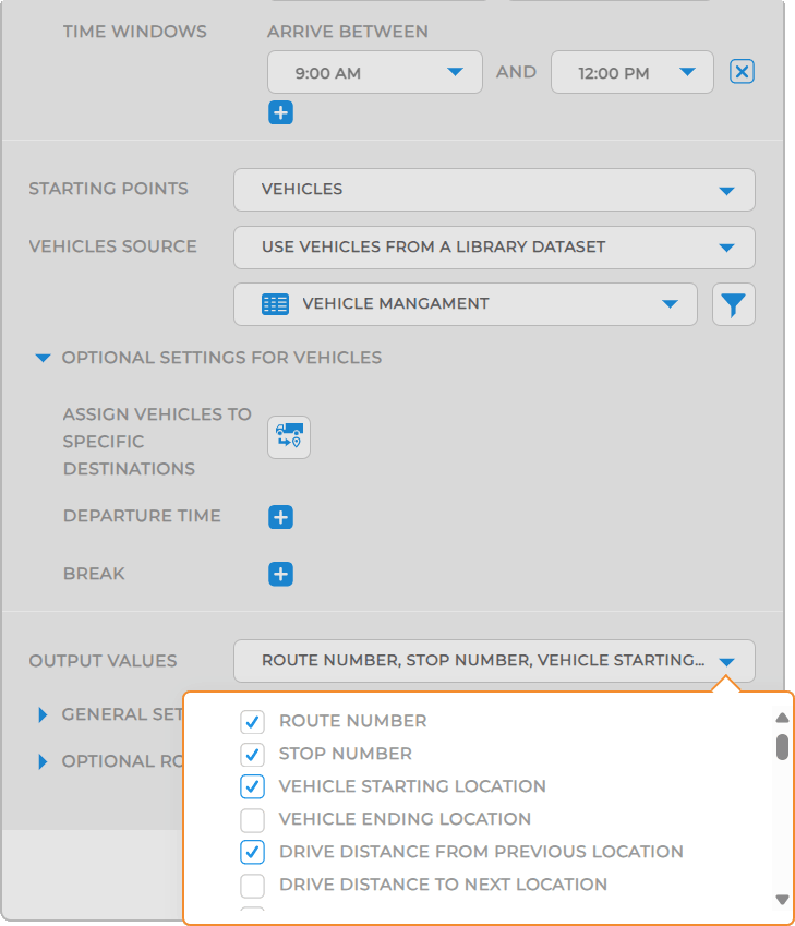 Vehicle Settings