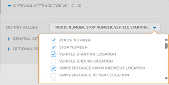 Vehicle Settings